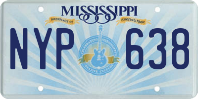 MS license plate NYP638