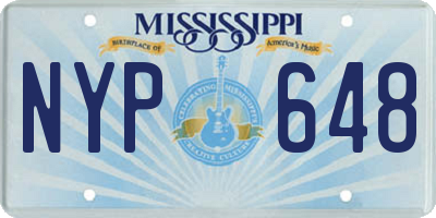 MS license plate NYP648