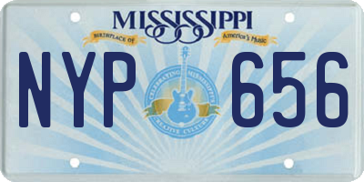 MS license plate NYP656