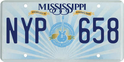 MS license plate NYP658