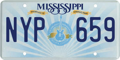 MS license plate NYP659