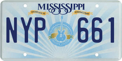 MS license plate NYP661