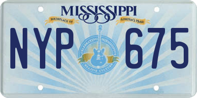 MS license plate NYP675