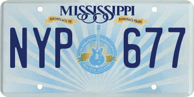 MS license plate NYP677