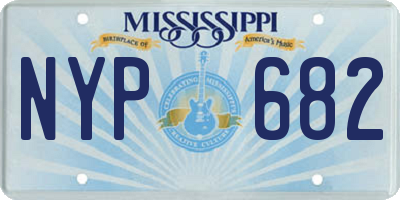 MS license plate NYP682