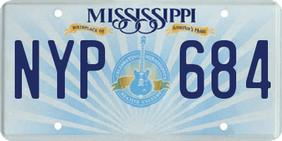 MS license plate NYP684