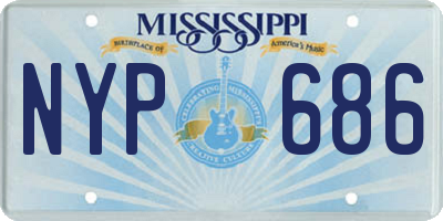 MS license plate NYP686