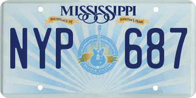 MS license plate NYP687