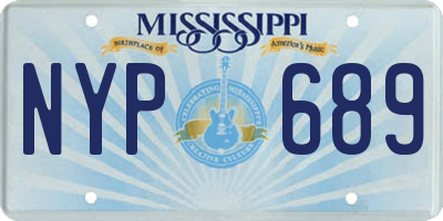 MS license plate NYP689