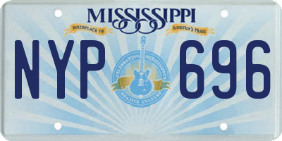 MS license plate NYP696