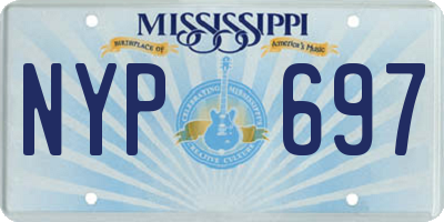 MS license plate NYP697