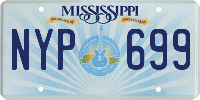MS license plate NYP699