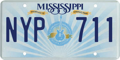 MS license plate NYP711