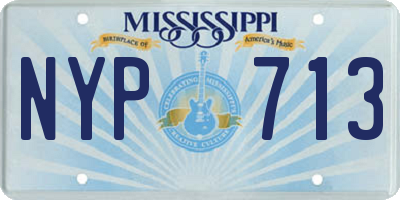 MS license plate NYP713