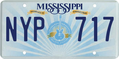 MS license plate NYP717