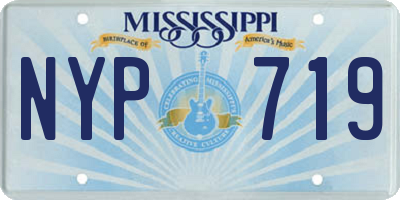 MS license plate NYP719
