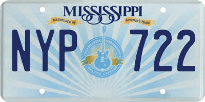MS license plate NYP722
