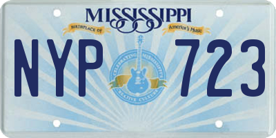 MS license plate NYP723