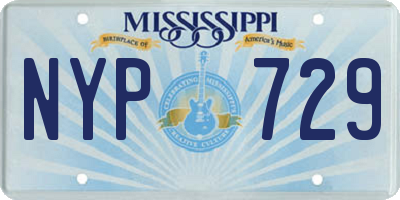 MS license plate NYP729