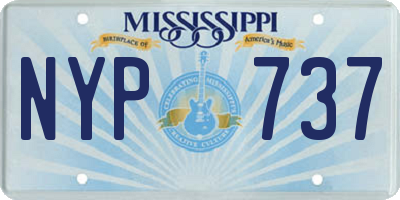 MS license plate NYP737