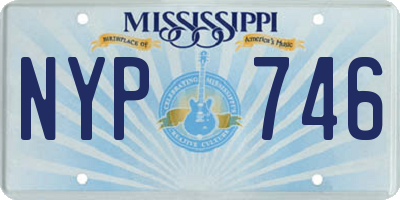 MS license plate NYP746