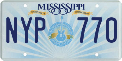 MS license plate NYP770