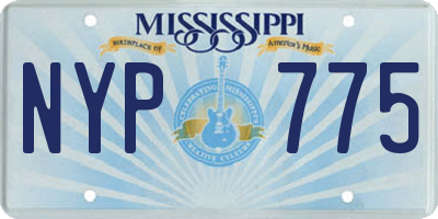 MS license plate NYP775