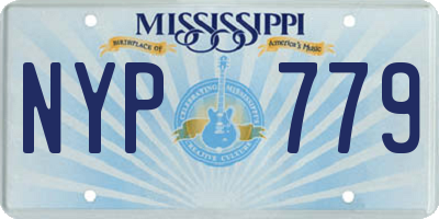 MS license plate NYP779