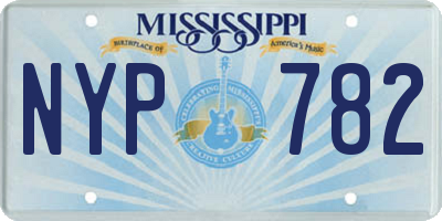 MS license plate NYP782