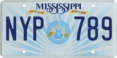 MS license plate NYP789