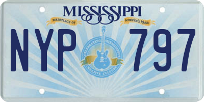 MS license plate NYP797
