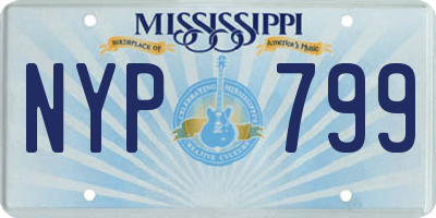 MS license plate NYP799