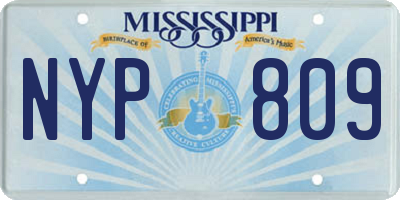 MS license plate NYP809