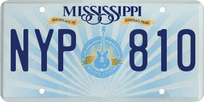 MS license plate NYP810