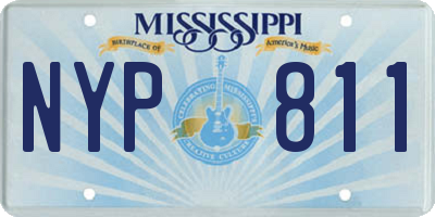 MS license plate NYP811