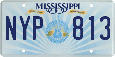 MS license plate NYP813