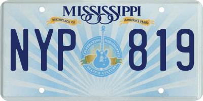 MS license plate NYP819