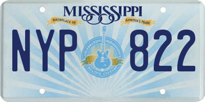 MS license plate NYP822