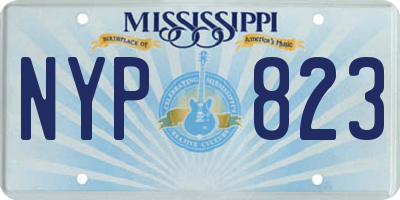 MS license plate NYP823