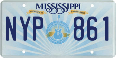 MS license plate NYP861