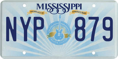 MS license plate NYP879