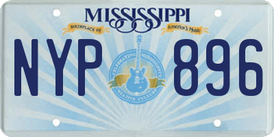 MS license plate NYP896