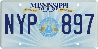 MS license plate NYP897
