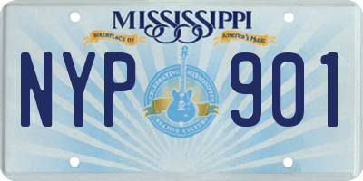 MS license plate NYP901