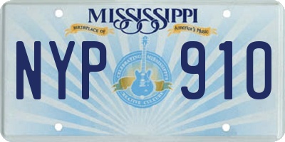 MS license plate NYP910