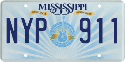 MS license plate NYP911