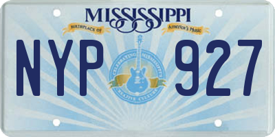 MS license plate NYP927