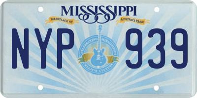 MS license plate NYP939