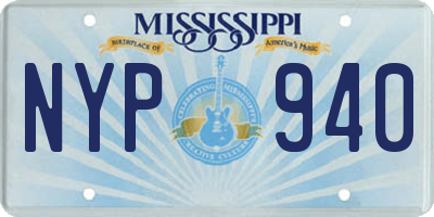 MS license plate NYP940