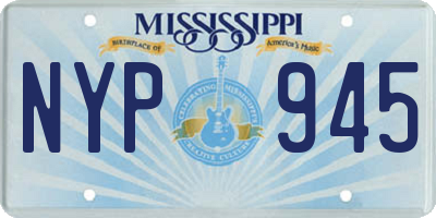 MS license plate NYP945